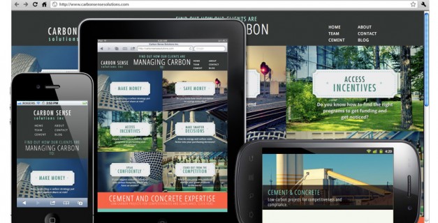 Carbon Sense Solutions Inc. Responsive Web Design